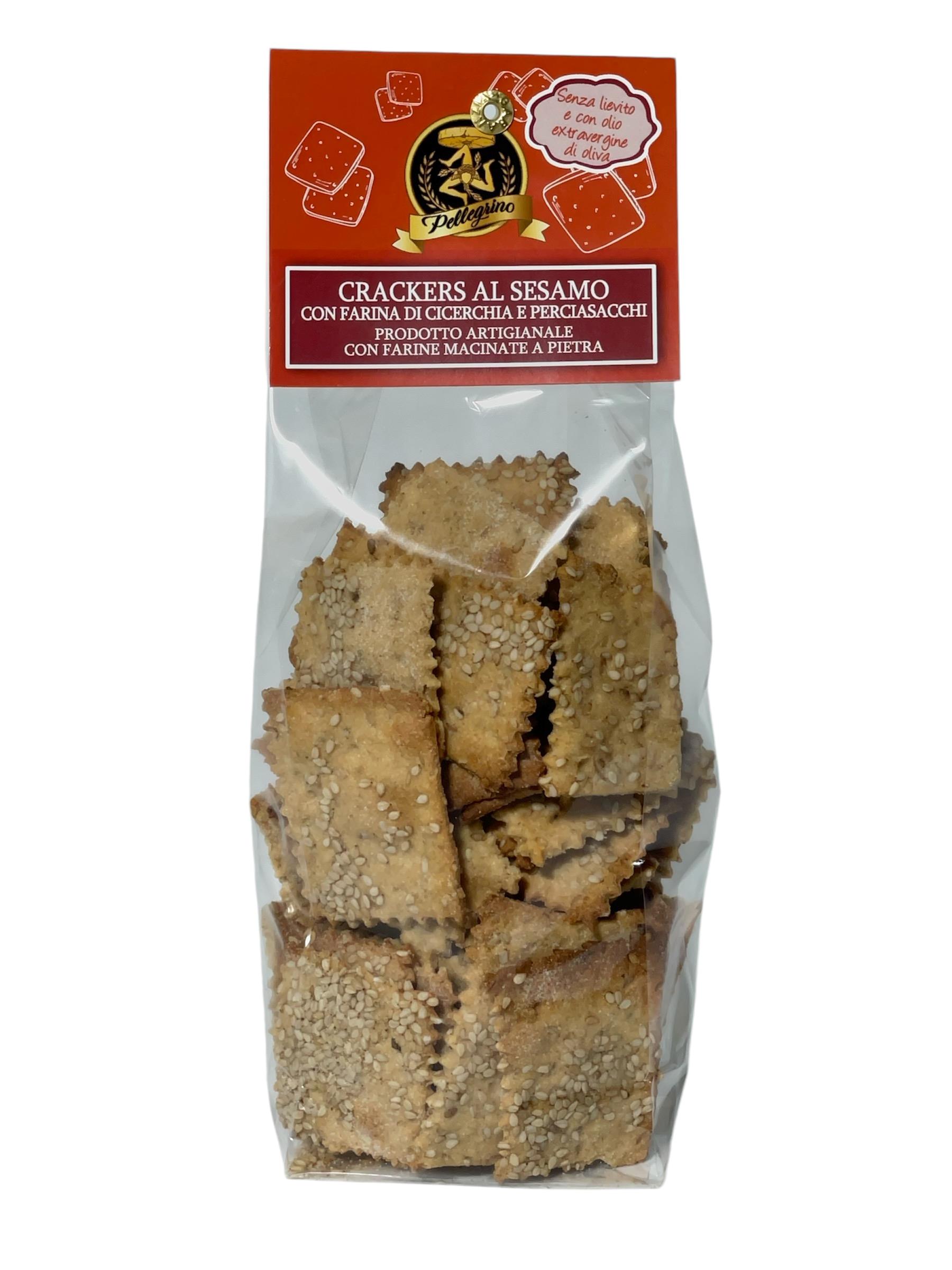 Crackers con farina di Perciasacchi e di Cicerchia